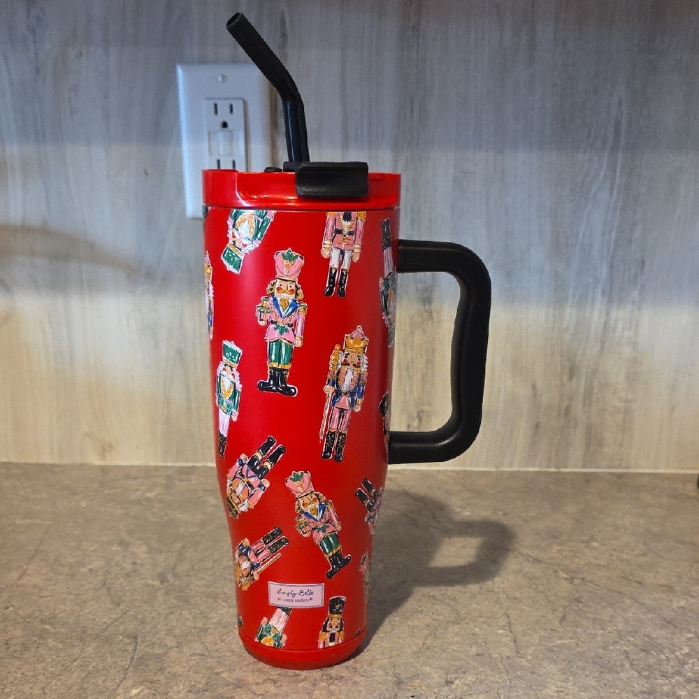 (J63) Simply Southern Red Nutcracker 40 Oz Cup